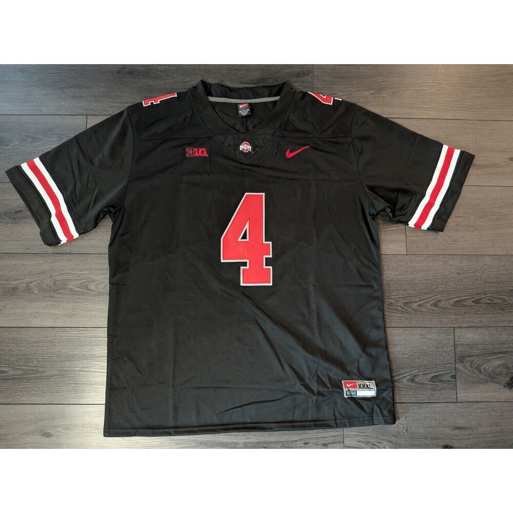Jeremiah Smith #4 Ohio State Buckeyes BLACKOUT Stitched Men's Jersey XXXL 3XL
